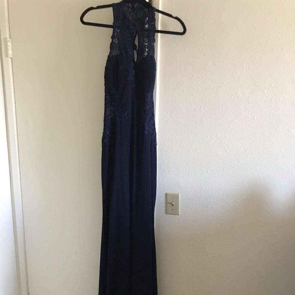 Navy blue prom dress - Picture 5 of 8